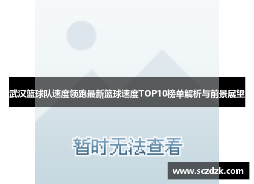 武汉篮球队速度领跑最新篮球速度TOP10榜单解析与前景展望